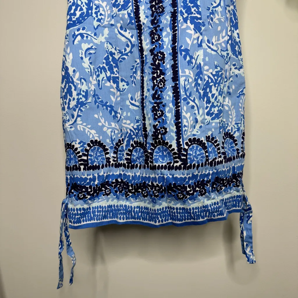 Lilly Pulitzer Mila Stretch Shift Dress Blue Peri Turtley Awesome size 0 001550 - Image 5