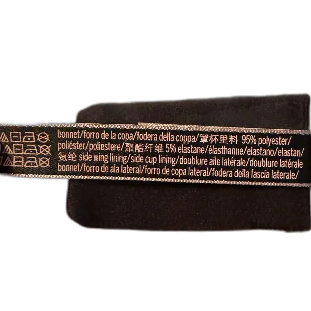 Victoria Secret | Lined Plunge Bra Pink Satin Lace Underwire Size 34DD 34E - Image 8