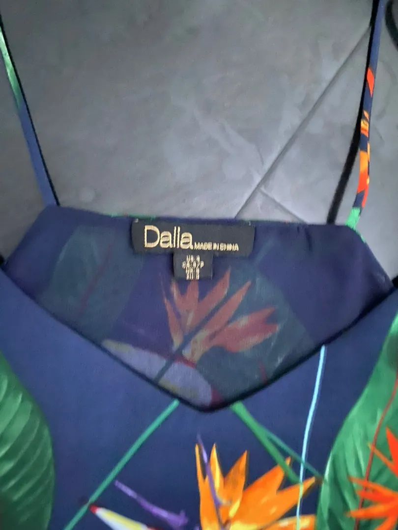 Dalia Tropical Print Camisole Blue - Image 3