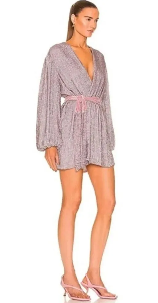 Retrofete Gabrielle Embellished Robe Mini Dress, Revolve XS New w/Tag SOLD OUT! - Image 15