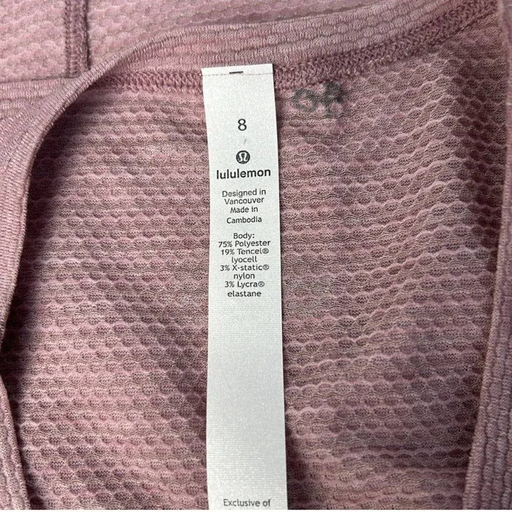 NWOT Lululemon X Barrys Stronger as One Muscle Tank in Heathered Vintage Mauve - Image 9