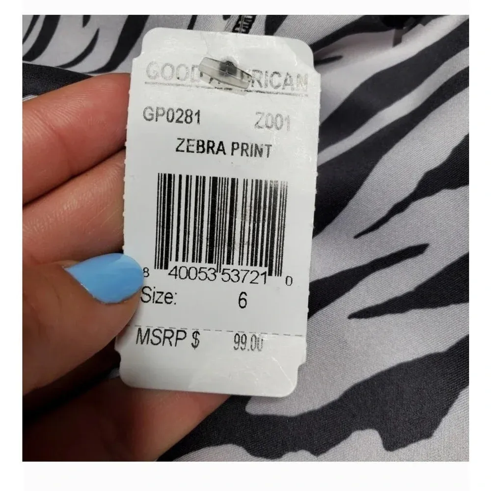 Good American Core Strength Zebra Print Legging - Image 7