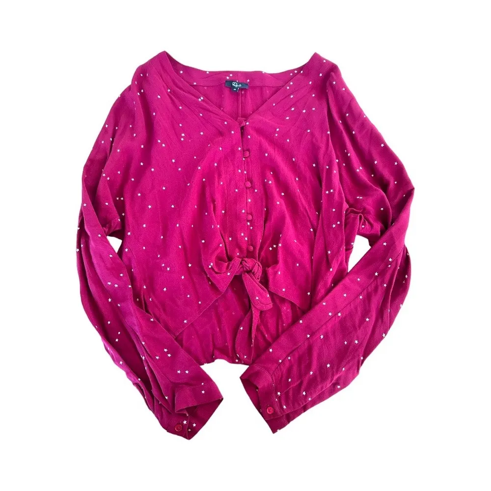 Rails Sloane Top In Rouge Gradient Stars Print - Image 5