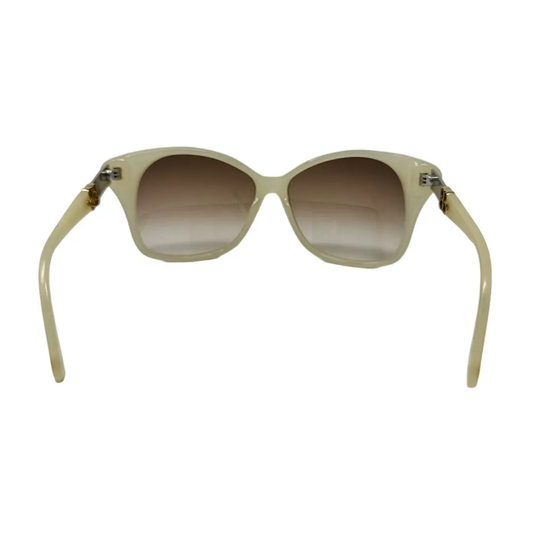 Balenciaga Retro Future Cat Eye Sunglasses ivory BB logo w/ case - Image 6