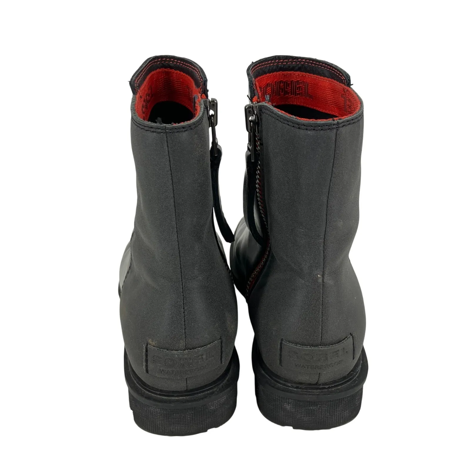 Sorel Phoenix Red Zip Reflective Waterproof Boots - Image 4