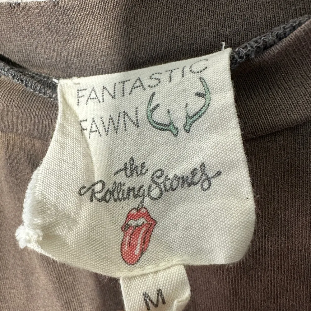 Fantastic Fawn Rolling Stones Graphic T-Shirt Dress Oversized Tee Pockets Medium - Image 4