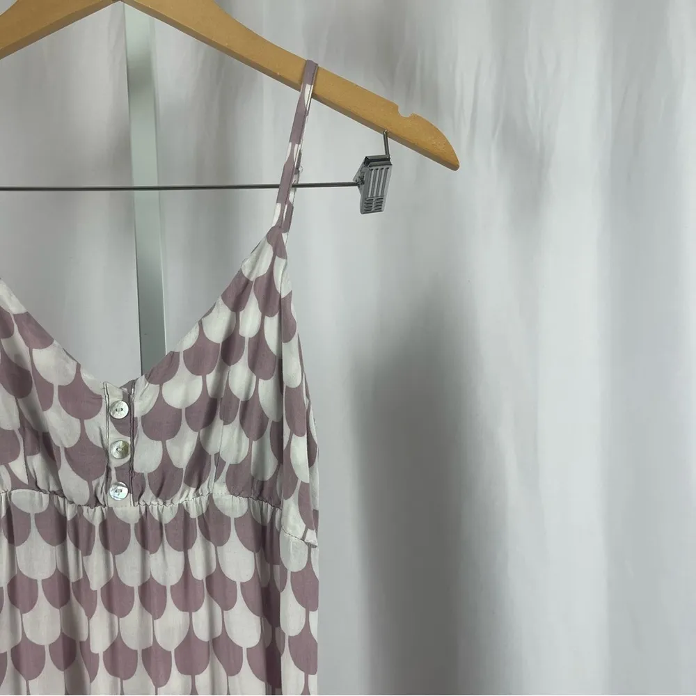 Angie Small Boho Bohemian Vacation Retro Abstract Print Mod Maxi Dress V Neck - Image 8