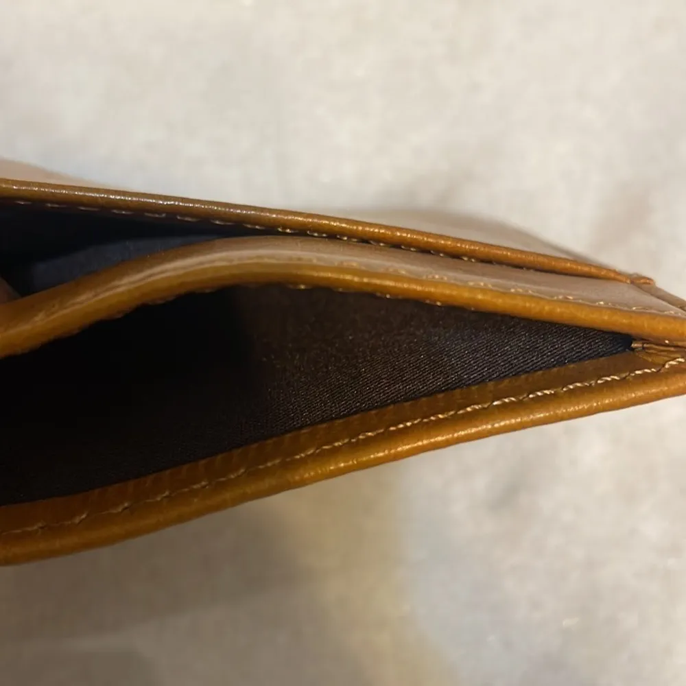 Eacilei I.D. card holder Caramel Tan slim leather unisex work badge New - Image 4