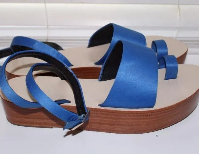 Tibi Blue Platform Sandals  - Image 2