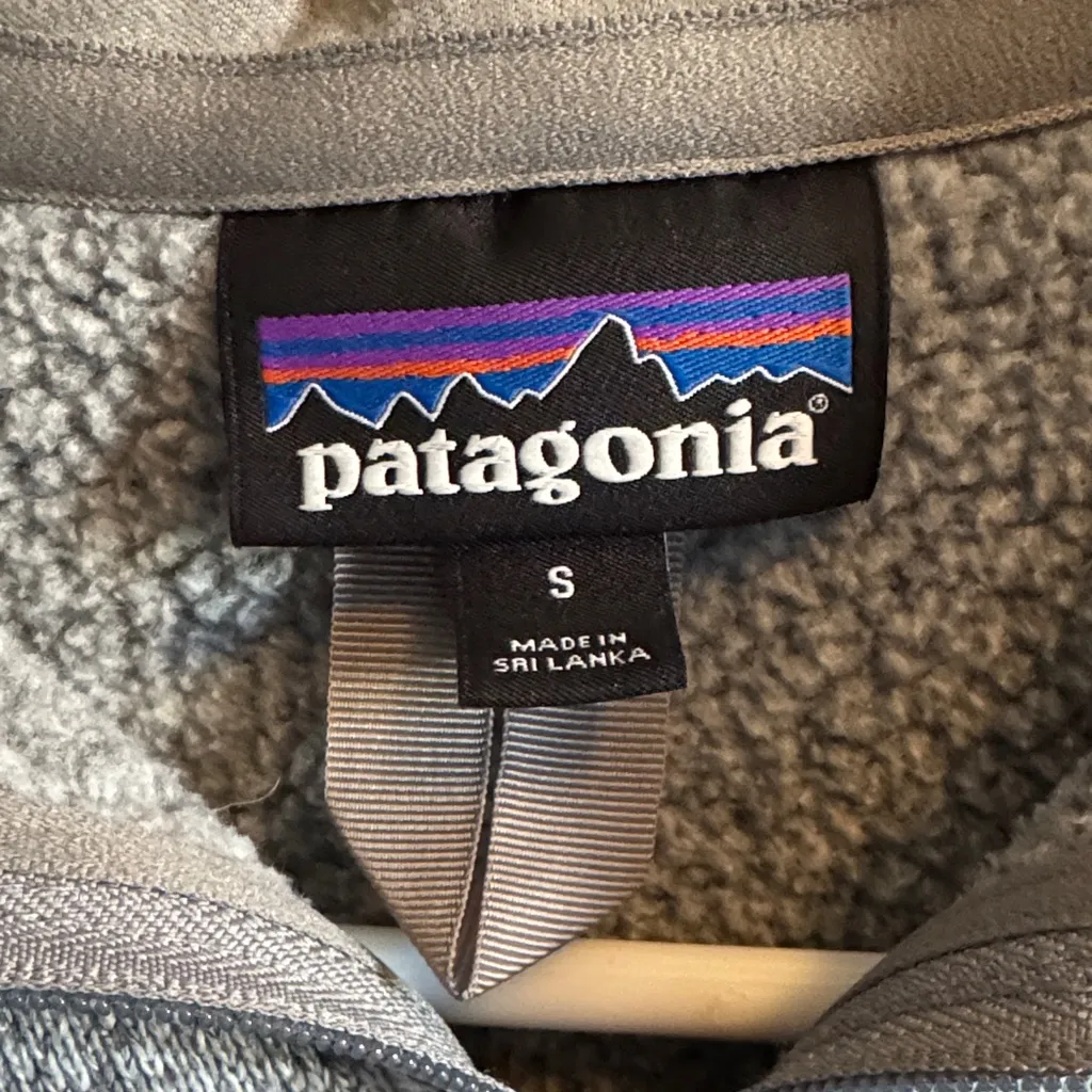 Patagonia Better Sweater 1/4 Zip Fleece Light Gray - Image 2