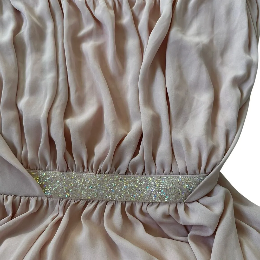 Asos Peach Rhinestone Formal Dress Women Size 2 NWT | 21-18 - Image 5