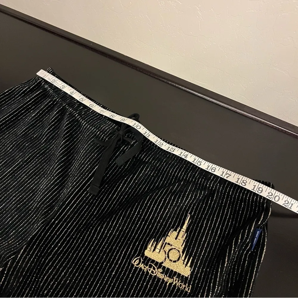 Disney World 50th Anniversary corduroy jogger gold metallic stripes XXL - Image 5