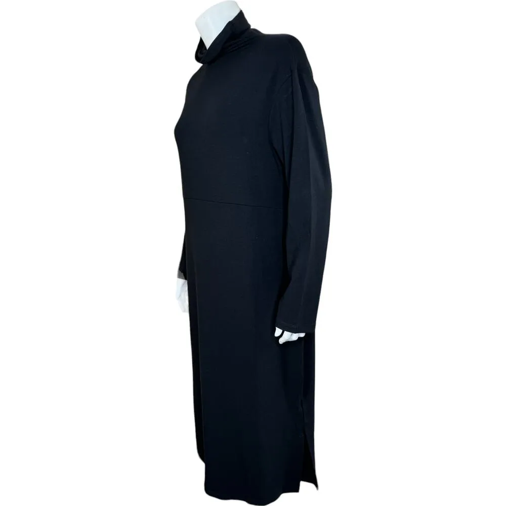 Women with Control Finespun Jersey Tummy Control Midi Dress Black Petite Small - Image 5