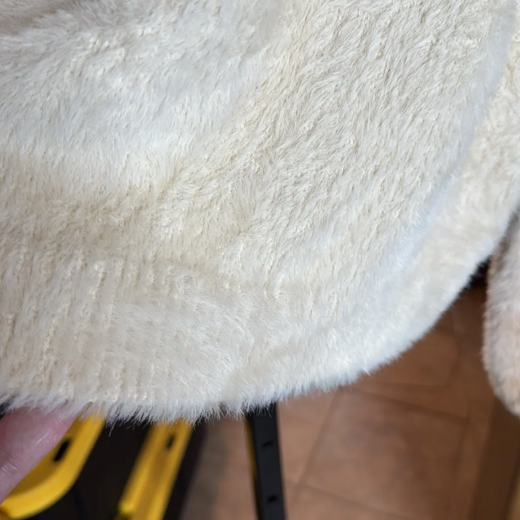 NWT Wild Fable Mock Neck Fuzzy Pullover Sweater Multicolor Neutral Size Small - Image 7