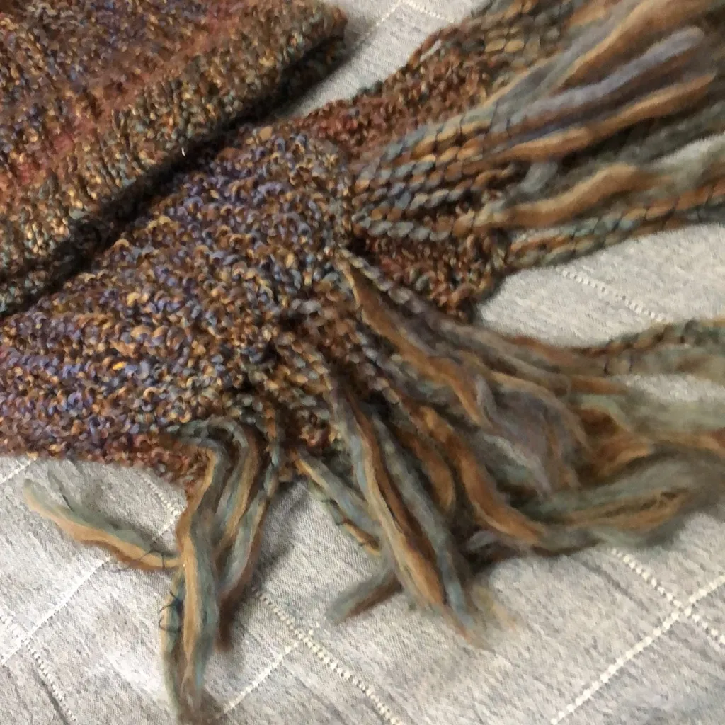 Handmade scarf and beanie Gray - Image 3