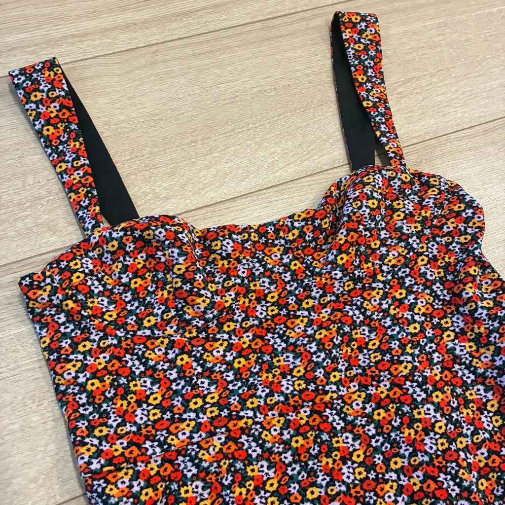 Hutch x Anthropologie Ditsy Floral Corset Mini Dress Sleeveless Size M - Image 4