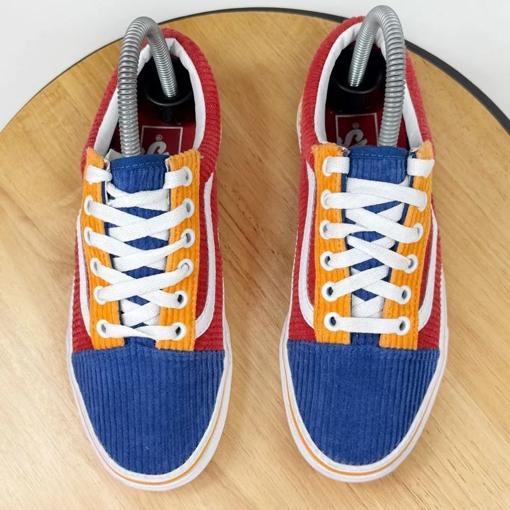 Vans Old Skool Corduroy‎ Colorblock Lace Up Sneakers Shoes 4.5 Men 6 Women - Image 4