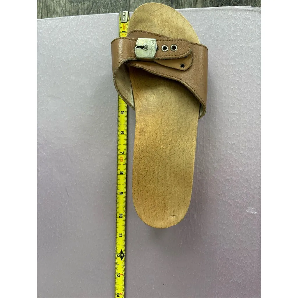 Dr. Scholl's Women's 1978 Vintage Brown‎ Leather Sandals Size 8 Slip - Image 7