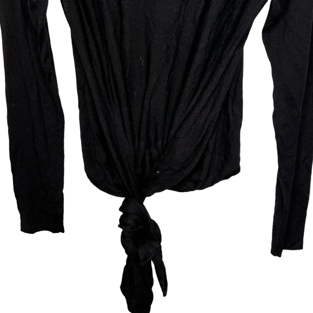 Modern Citizen Black Top with Tie nwot - Image 3