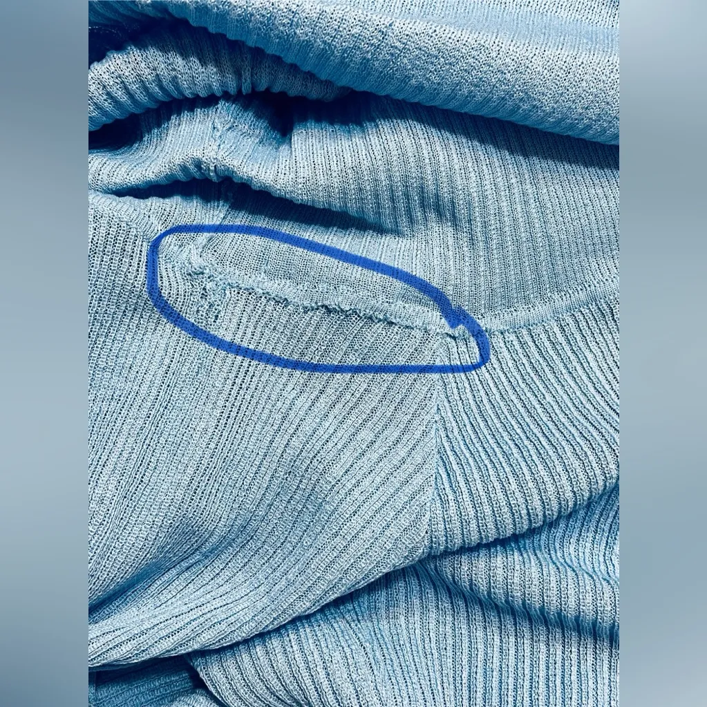 NWT SEROYA Galleria Maxi Dress in Powder Blue, size XS Blue - Image 9