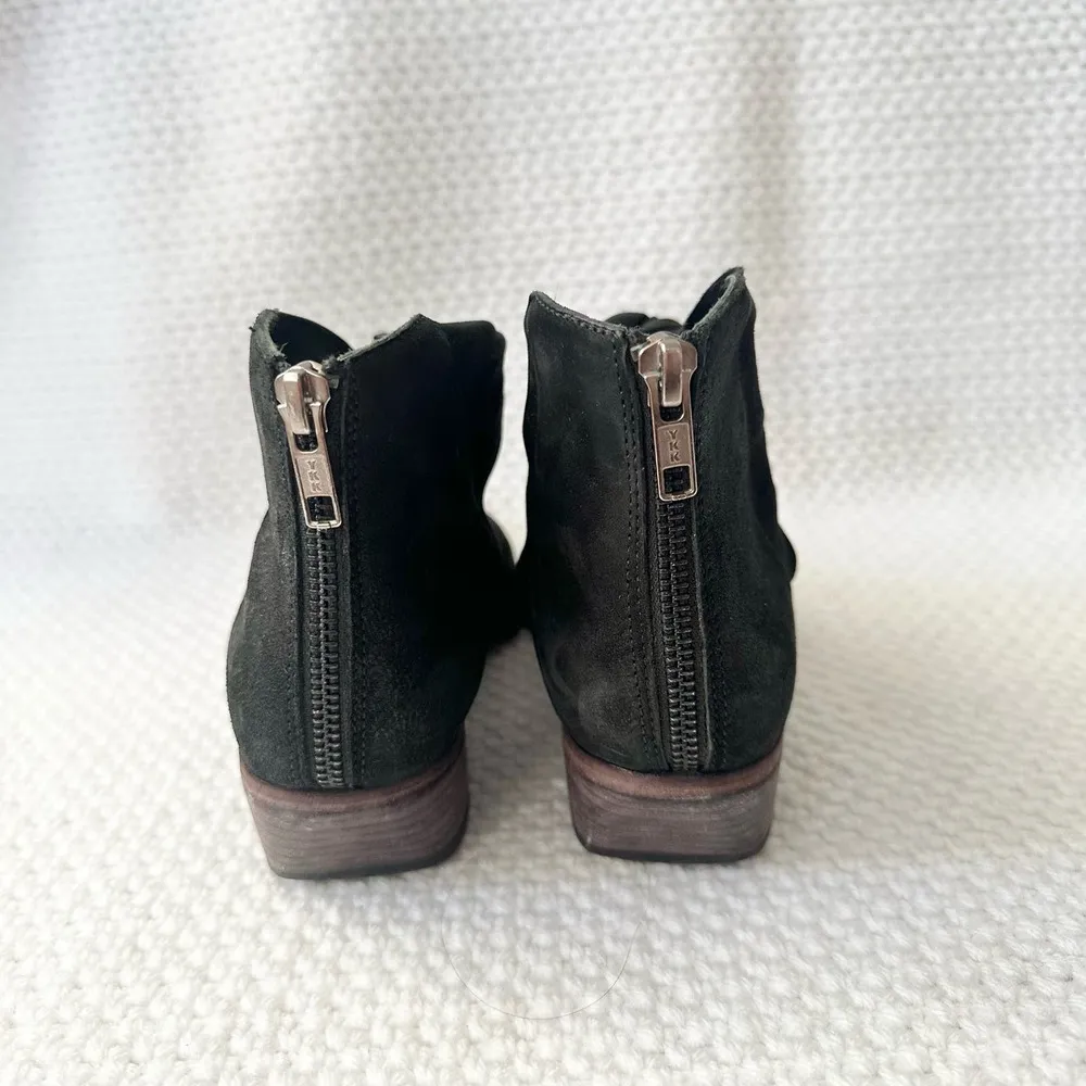 LD Tuttle The Marble Twist Knot Black Leather Pointed Ankle Boot Booties 37 Size undefined - Image 8