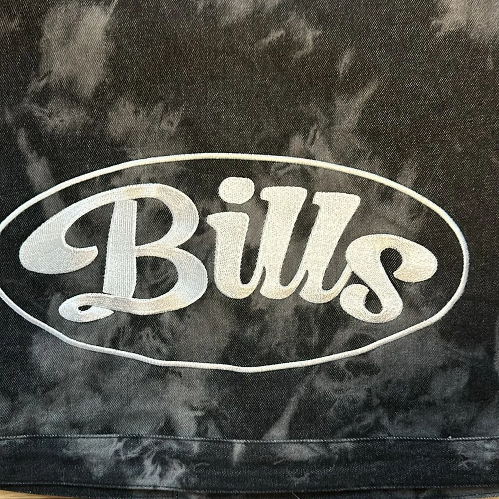 NWT NFL x The Wild Collective Buffalo Bills women’s tie-dye denim jacket - Image 11