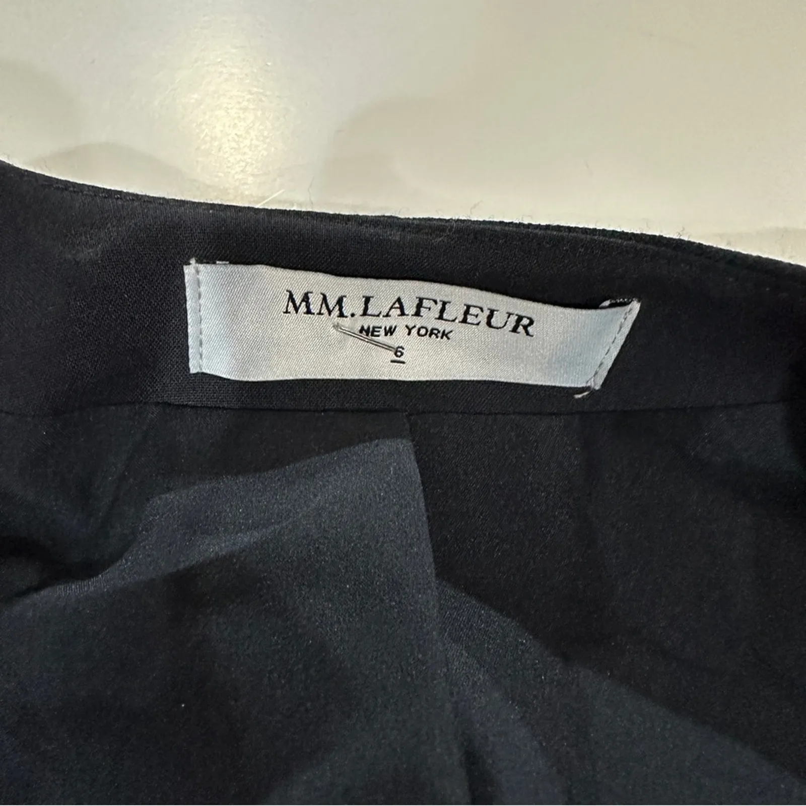 MM Lafleur Carmen Jacket Sharkskin Ink Wool‎ Blend Blazer Size 6 - Image 9