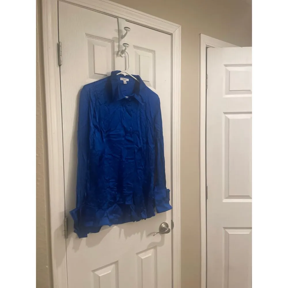 Reiss Hailey Silk Button Down Blouse, A63 - Image 3