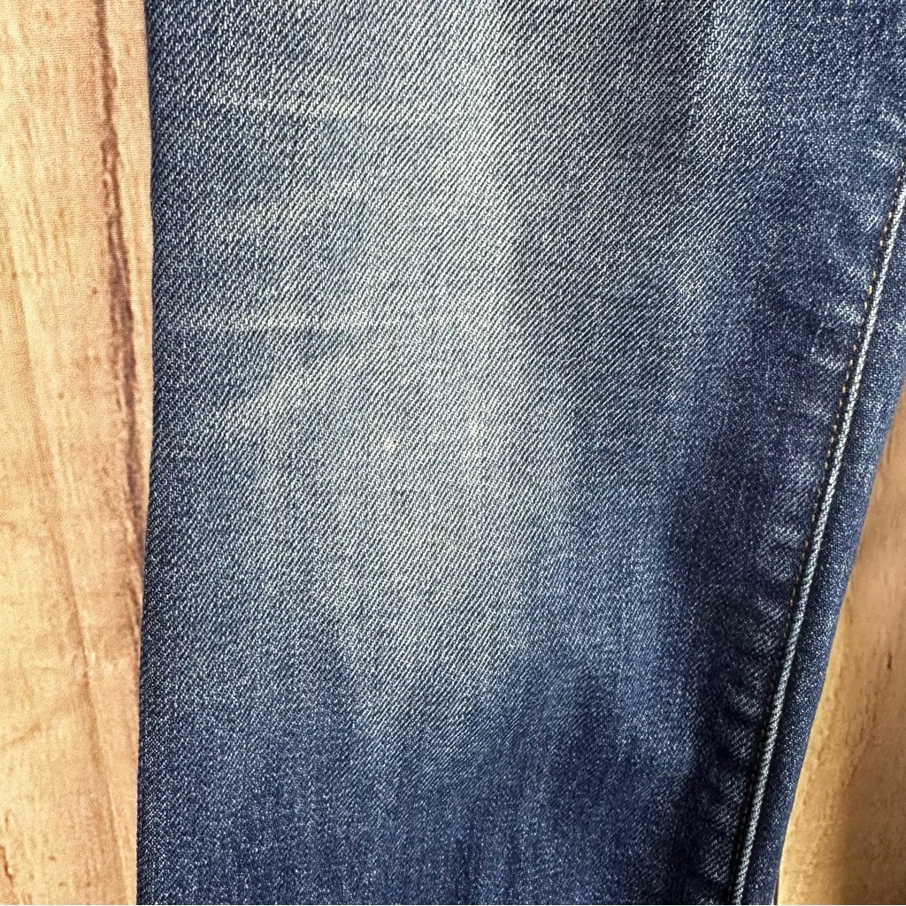 Aritzia The Castings Edition High Rise Cropped Blue Denim Jeans - Image 3