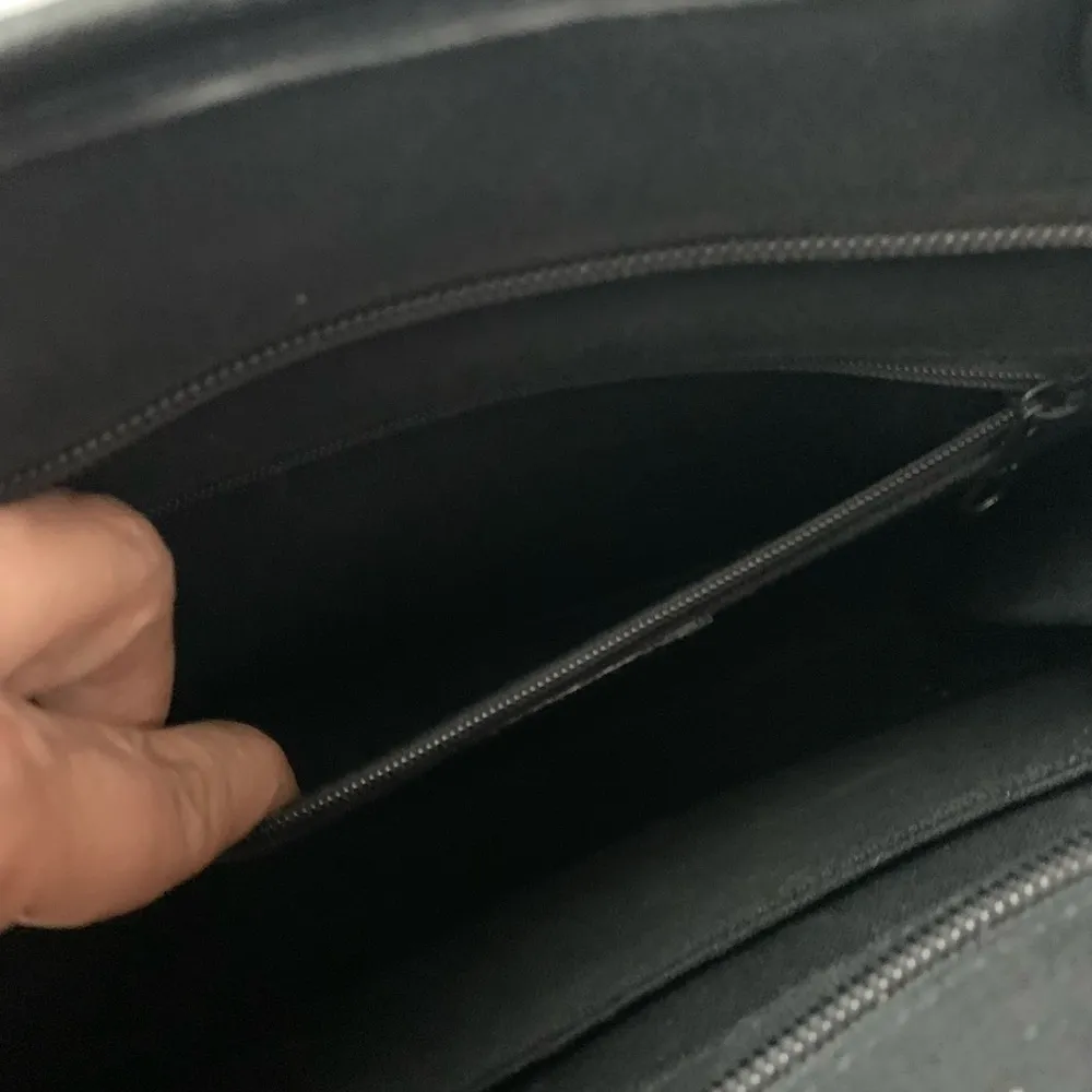 Lulu Guinness vintage bejeweled butterfly black cotton handbag. - Image 4