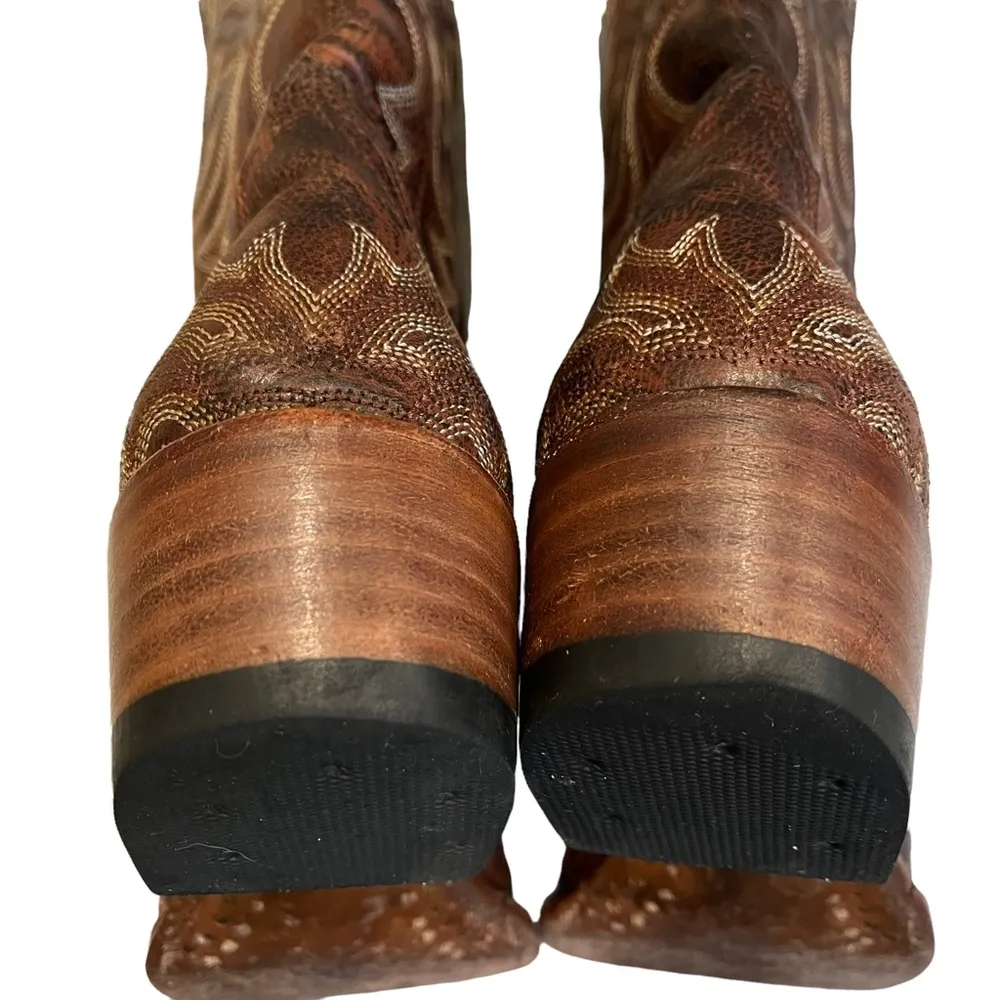 Stetson Embroidered Western Snip Toe All Leather Boots - Image 11