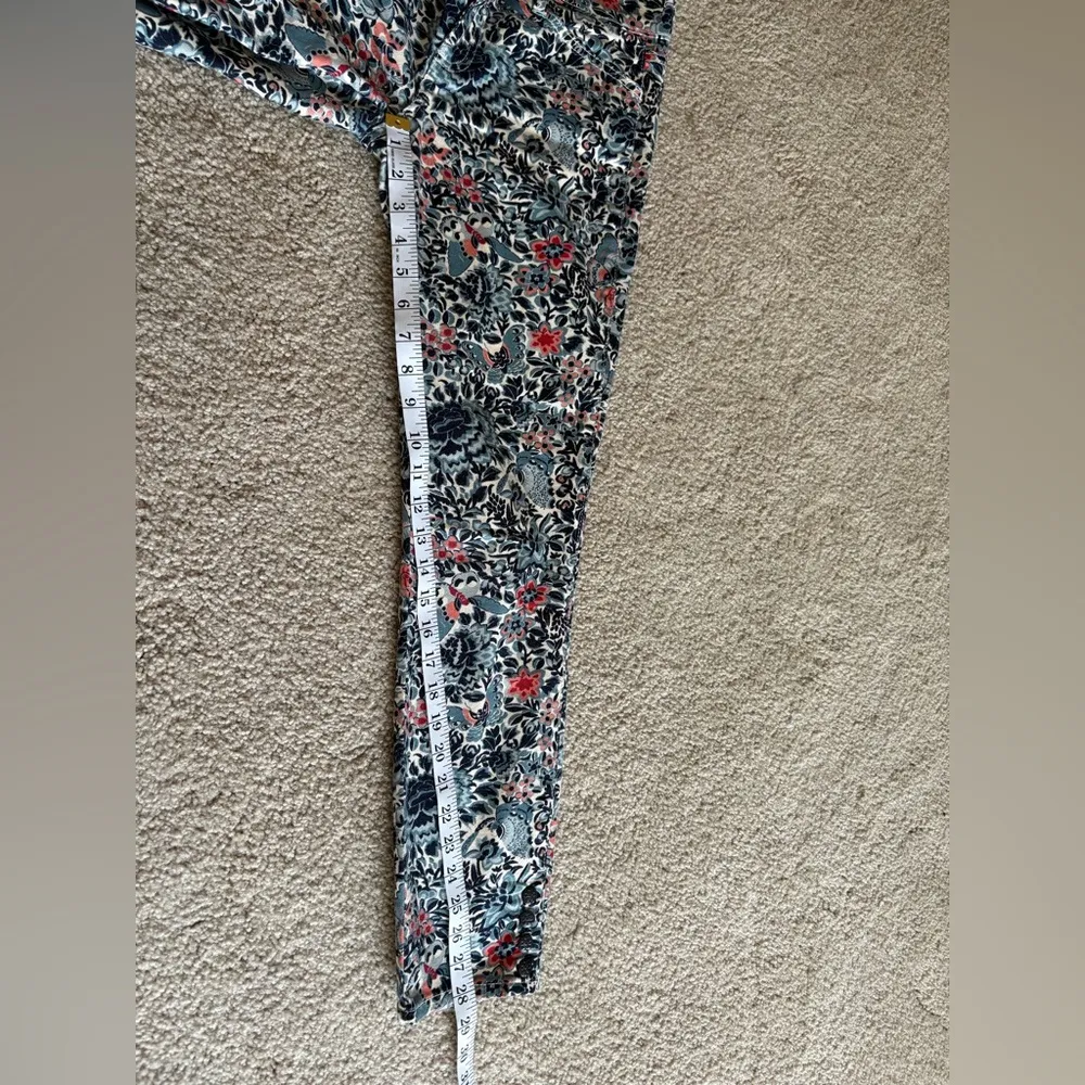 Tory Burch Blue Lake Emmy Skinny Jeans Ankle Length Butterfly Size 30 - Image 14