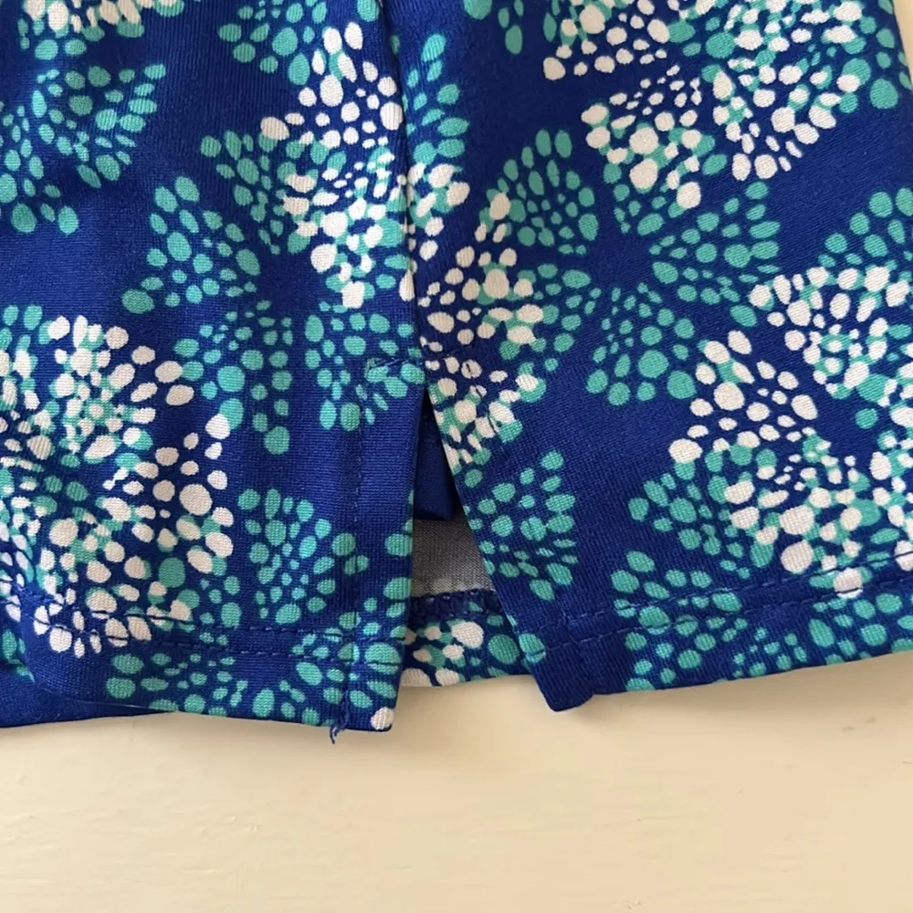 Blue & white flower puff stretchy drift athletic skort Size M - Image 5