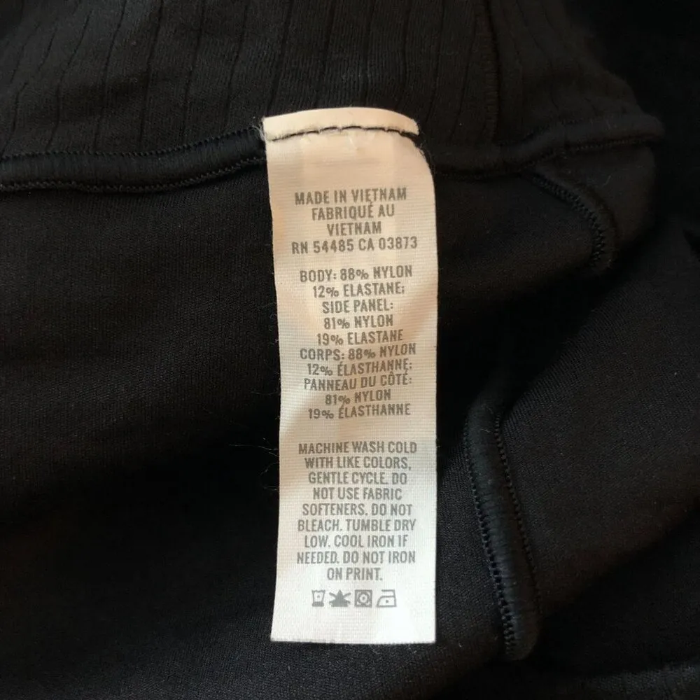 Offline By  Womens High-Waisted Crossover Flare Pants Black Size L - Image 4