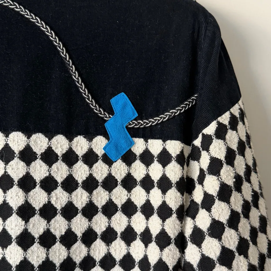 Vintage Canvasbacks Harlequin Jacket Rare Art Wear 80s 90s Y2K Fashion Sz Small Black - Image 11