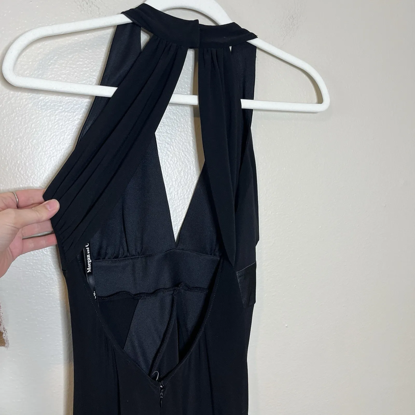 Women's Y2K Black Dress Satin Long Withcy Vampy Whimsigoth Goth Event Wedding S - Image 7