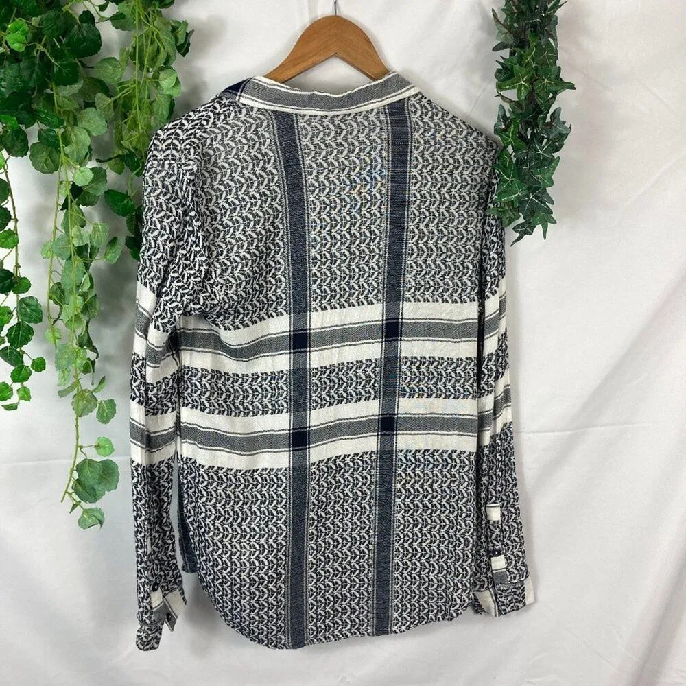 bob timberlake button front flannel shirt S - Image 5