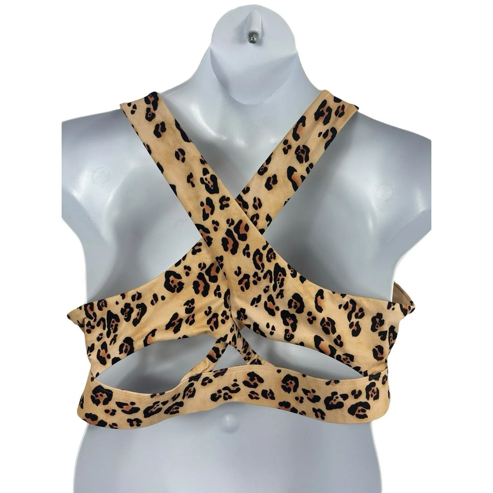 Fabletics Ella High Impact Sports Bra Leopard Print 2X 18-20 High Support NWT - Image 2