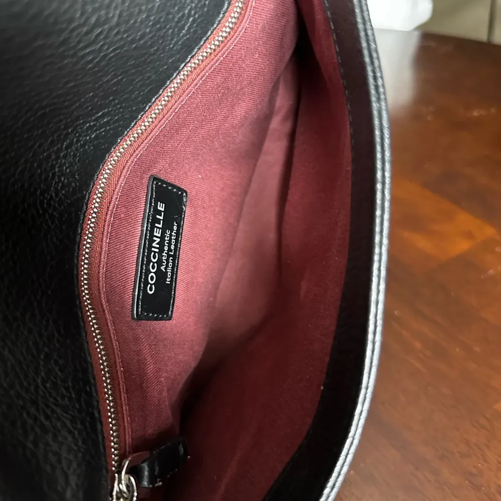 EUC Coccinelle Black Authentic Italian Leather - Image 6