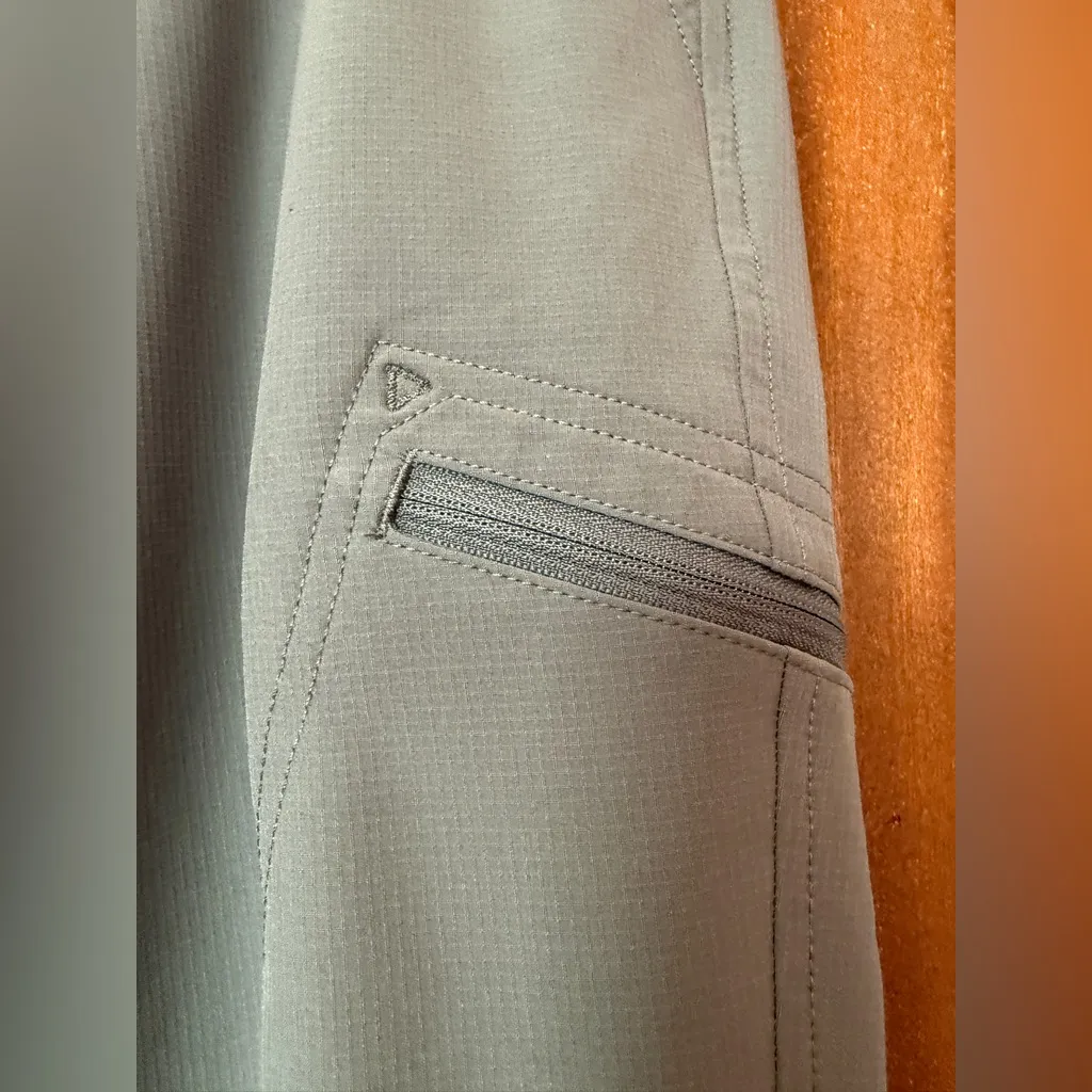 Eddie Bauer Womens Gray Ripstop Cropped Outdoor Hiking Utility Sports Pants 10 - Image 5