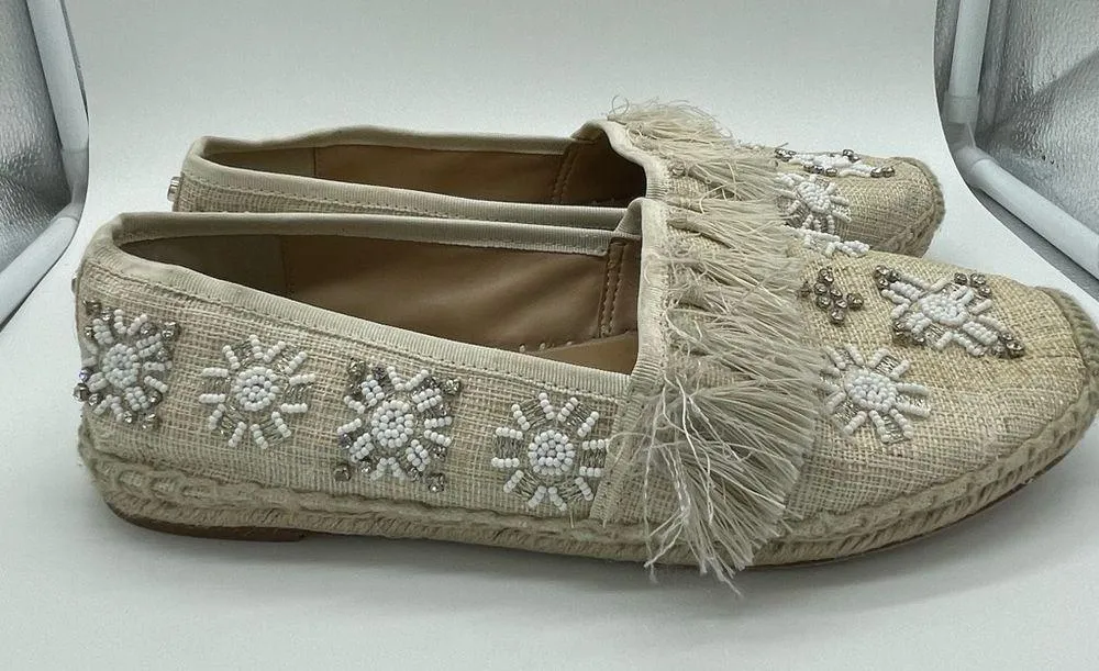 Dacora Bead Embellished Tassel Espadrilles - Image 4