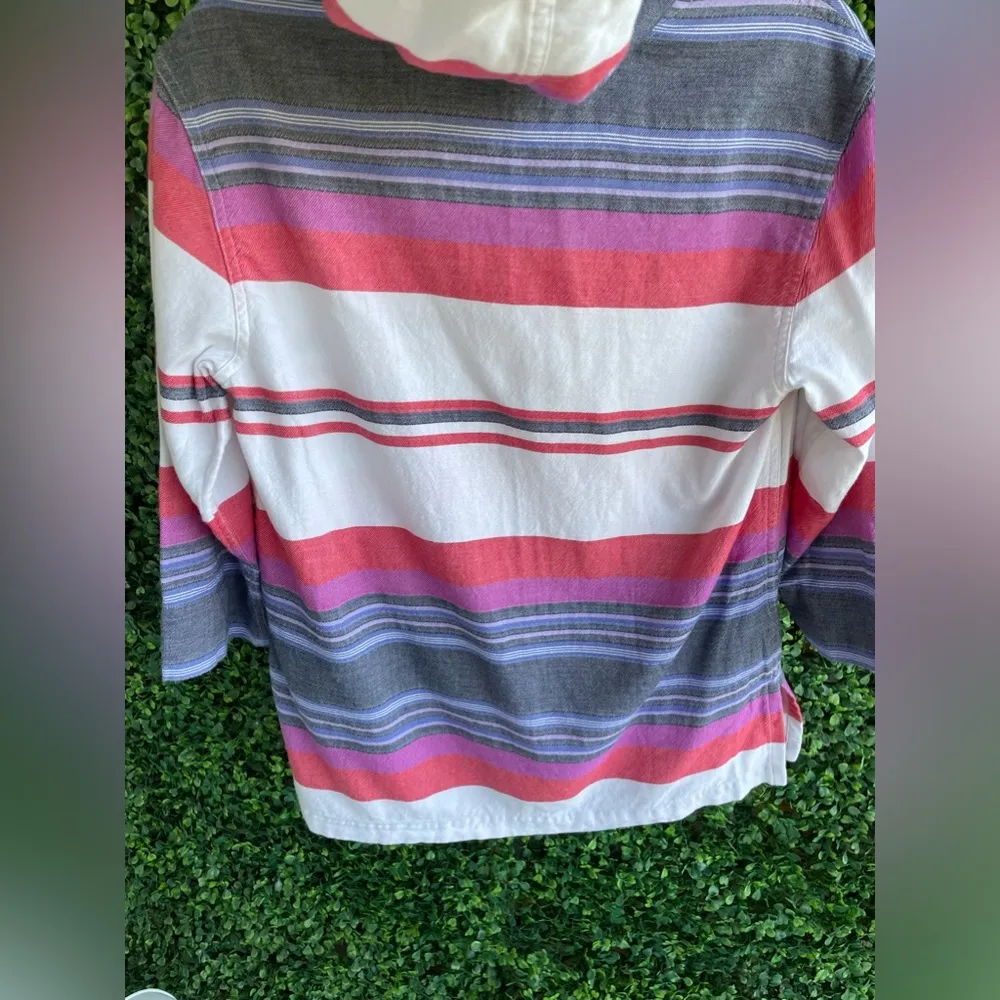 Tommy Bahama - Sunset Stripe Hoodie Sz Small - Like New- Oversized | Beach Time! - Image 7