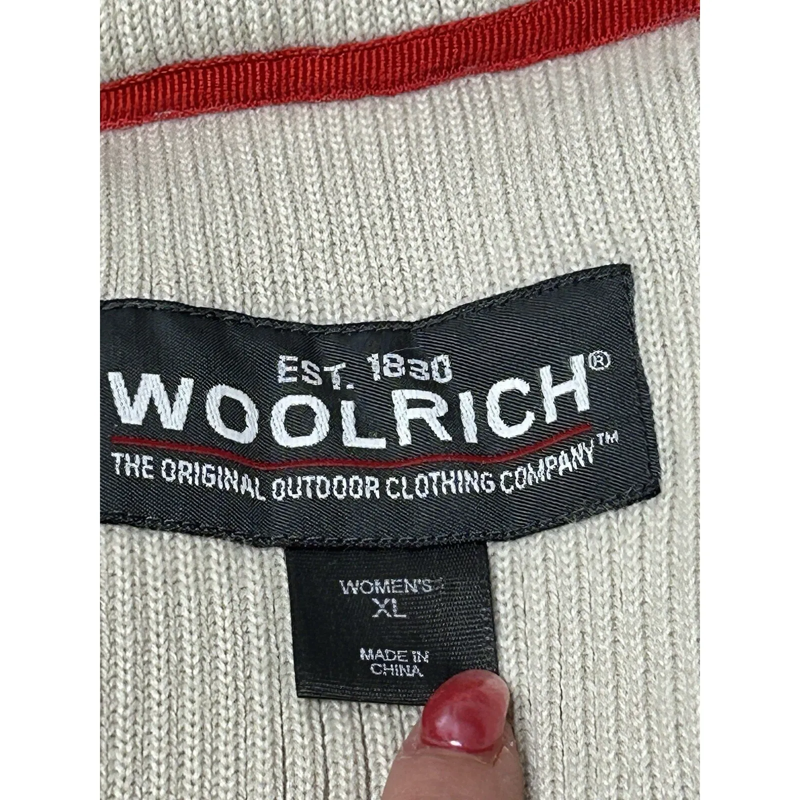 Woolrich‎ women's down Cream Duck Vest Size XL EUC - Image 10