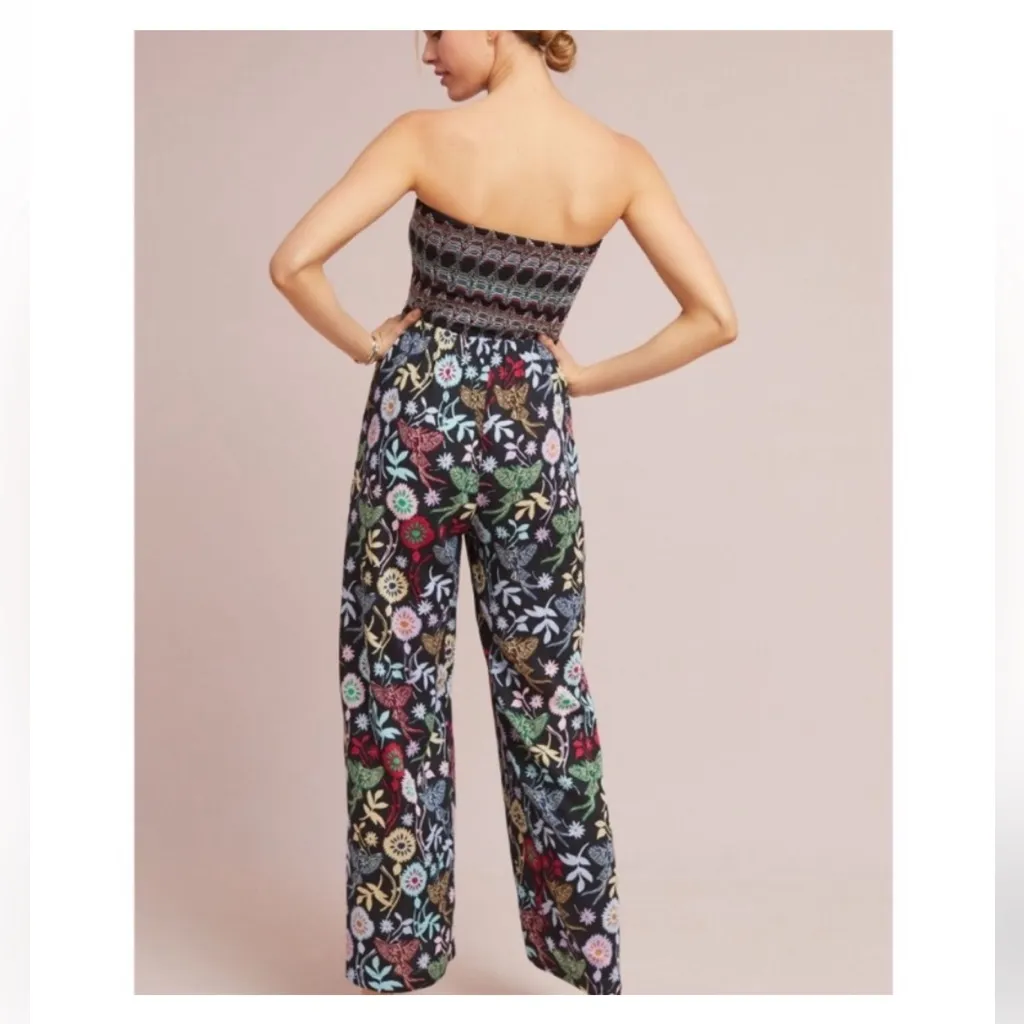 Anthropologie One September Strapless Jumpsuit 152 - Image 4