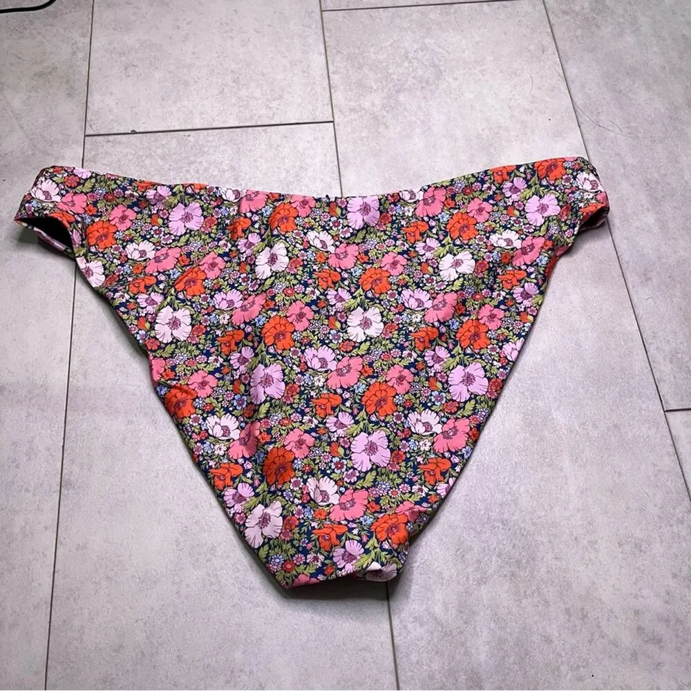 J. Crew Navy Liberty Meadow Song High Rise Cheeky Bikini Bottom 2X NWT Floral - Image 9