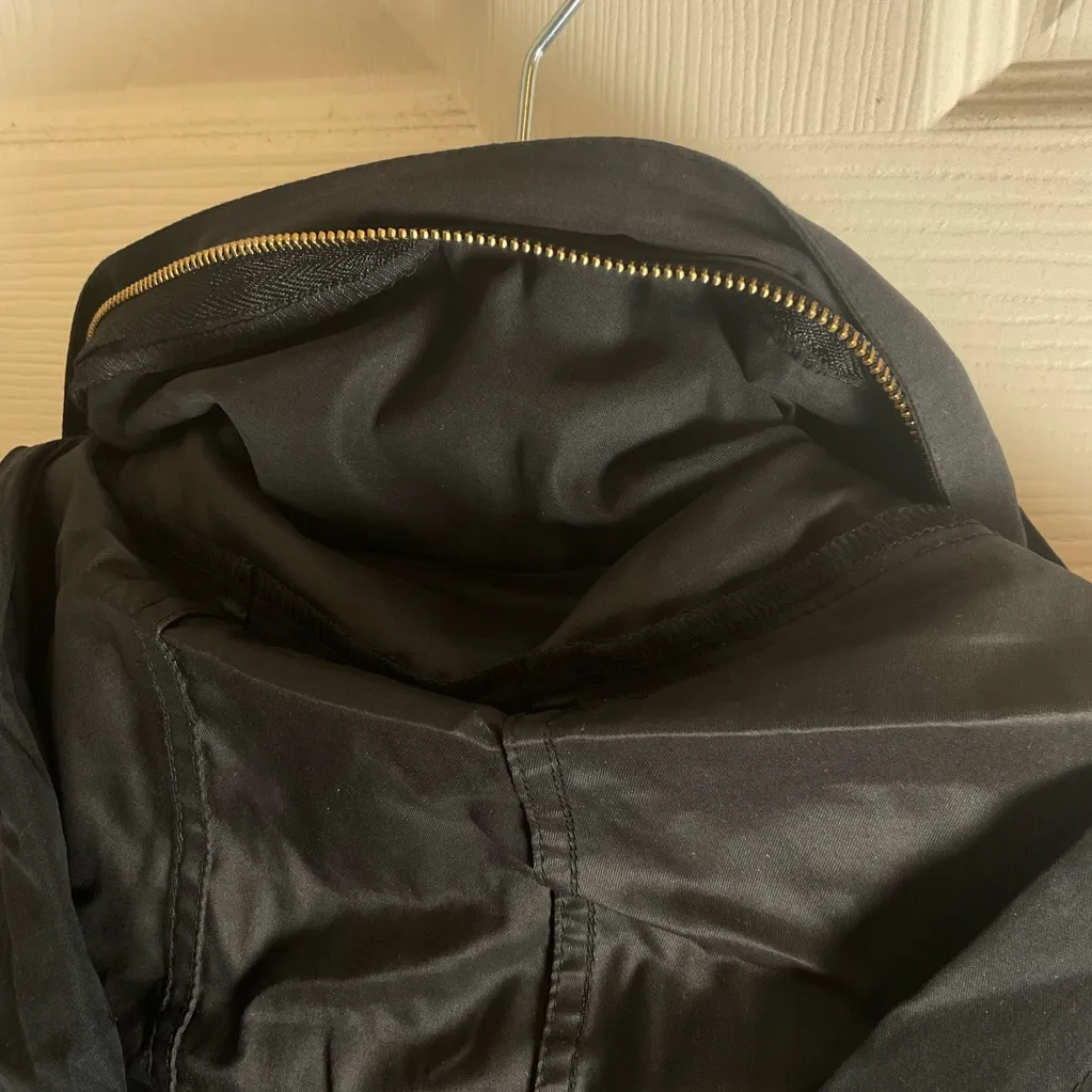 Nordstrom Cinched Waist Hooded Water Resistant Raincoat size LP - Image 10