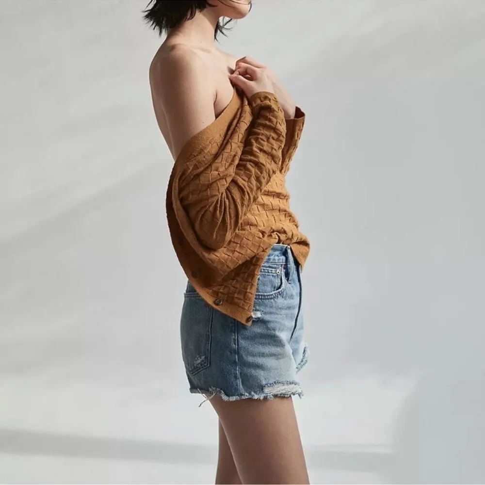 Madewell Relaxed Denim Shorts in Renfield Wash Destructed Edition ND697 - Image 8