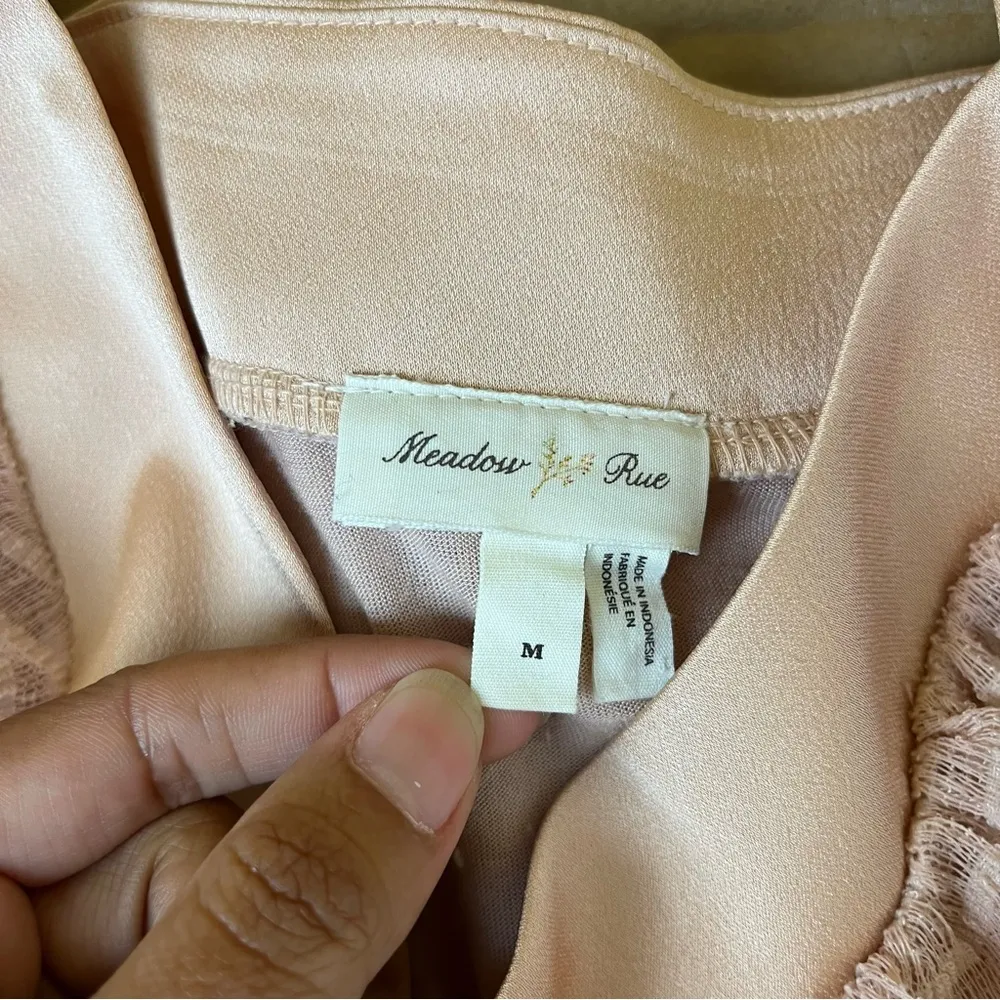 Anthropologie Meadow Rue Blush Allyson Peasant Blouse - Image 7