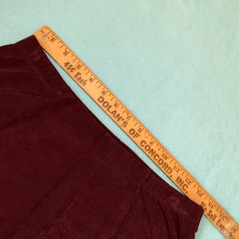 CHICO’S set TRAVELERS cardigan and no tummy pull on pants burgundy NEW size 12 - Image 13