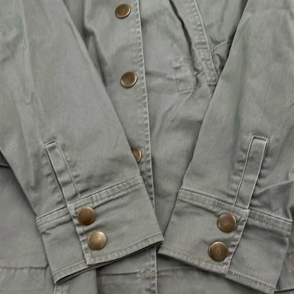 French Connection Gray Utility Jacket with Stand-up Collar - Image 16
